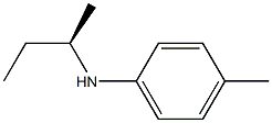 [R,(-)]-N-sec-Butyl-p-toluidine 结构式