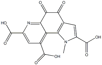 4,5-Dihydro-4,5-dioxo-1-methyl-1H-pyrrolo[2,3-f]quinoline-2,7,9-tricarboxylic acid 结构式