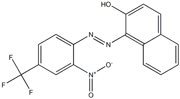 1-[(4-Trifluoromethyl-2-nitrophenyl)azo]-2-naphthol 结构式