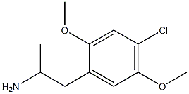 1-(4-Chloro-2,5-dimethoxyphenyl)propane-2-amine 结构式