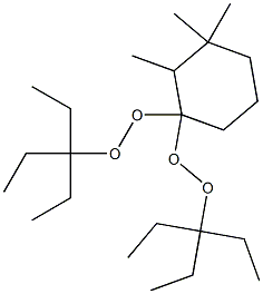 2,3,3-Trimethyl-1,1-bis(1,1-diethylpropylperoxy)cyclohexane 结构式