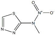 2-(N-Nitro-N-methylamino)-1,3,4-thiadiazole 结构式