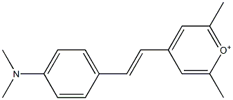 2,6-Dimethyl-4-[4-(dimethylamino)styryl]pyrylium 结构式