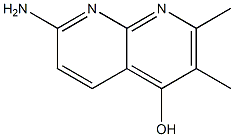 7-Amino-2,3-dimethyl-1,8-naphthyridin-4-ol 结构式