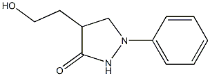 1-Phenyl-4-(2-hydroxyethyl)pyrazolidin-3-one 结构式