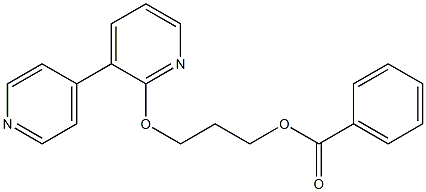 Benzoic acid 3-[(3,4'-bipyridin-6-yl)oxy]propyl ester 结构式