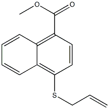 4-[(2-Propenyl)thio]-1-naphthoic acid methyl ester 结构式