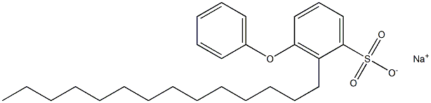 3-Phenoxy-2-tetradecylbenzenesulfonic acid sodium salt 结构式