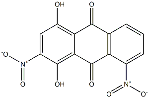 1,4-Dihydroxy-2,8-dinitroanthraquinone 结构式