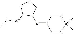 (2S)-1-[(2,2-Dimethyl-1,3-dioxane-5-ylidene)amino]-2-(methoxymethyl)pyrrolidine 结构式