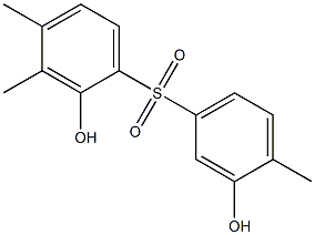 2,3'-Dihydroxy-3,4,4'-trimethyl[sulfonylbisbenzene] 结构式