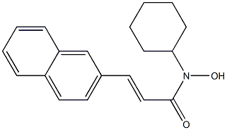 (E)-3-(2-Naphthalenyl)-N-cyclohexyl-2-propenehydroxamic acid 结构式