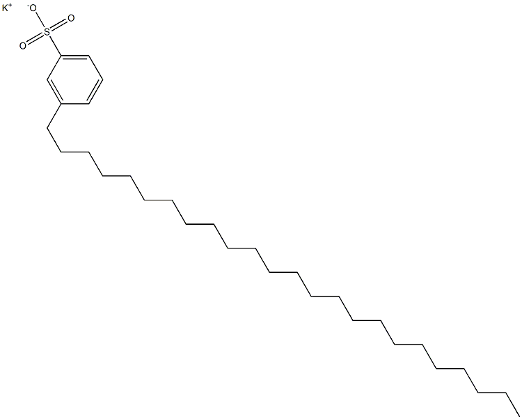 3-Tetracosylbenzenesulfonic acid potassium salt 结构式