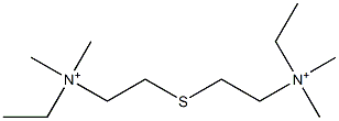 (Thiodiethylene)bis(ethyldimethylaminium) 结构式