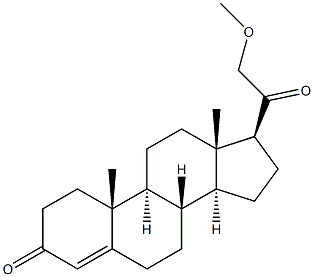 21-Methoxypregn-4-ene-3,20-dione 结构式
