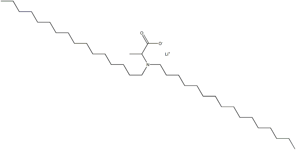 2-(Dihexadecylamino)propanoic acid lithium salt 结构式