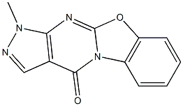 1-Methyl-1,2,4a,10-tetraaza-9-oxacyclopenta[b]fluoren-4(1H)-one 结构式