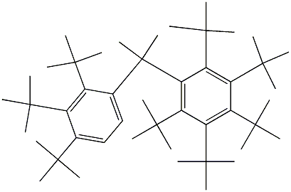 2-(Penta-tert-butylphenyl)-2-(2,3,4-tri-tert-butylphenyl)propane 结构式