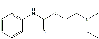 Carbanilic acid 2-(diethylamino)ethyl ester 结构式