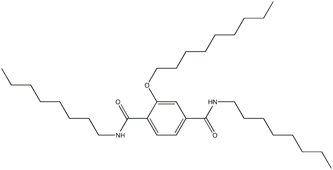 2-(Nonyloxy)-N,N'-dioctylterephthalamide 结构式