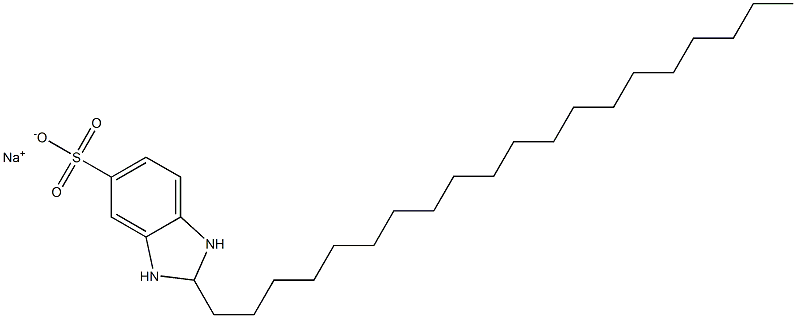 2,3-Dihydro-2-icosyl-1H-benzimidazole-5-sulfonic acid sodium salt 结构式