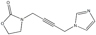 3-[4-(1H-Imidazol-1-yl)-2-butynyl]oxazolidin-2-one 结构式