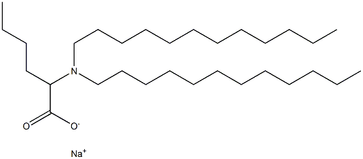 2-(Didodecylamino)hexanoic acid sodium salt 结构式