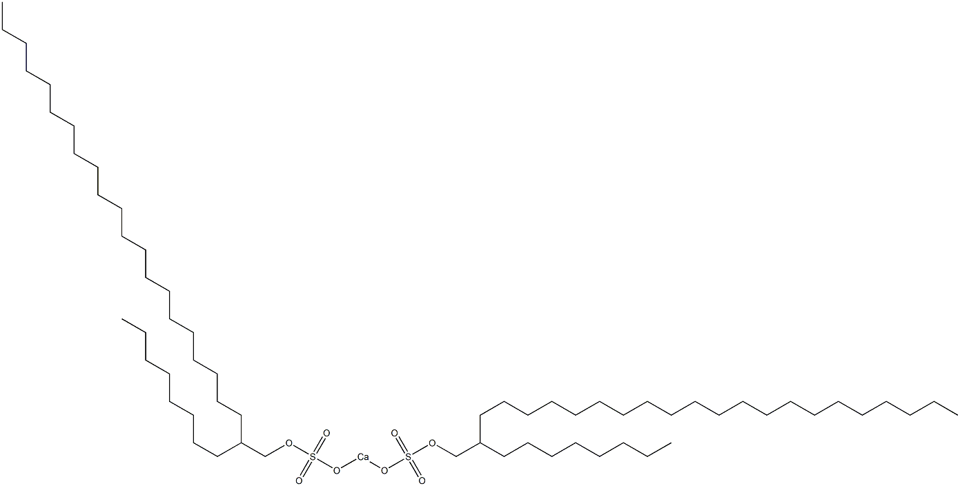 Bis(2-octyltricosyloxysulfonyloxy)calcium 结构式