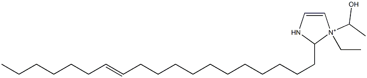 1-Ethyl-1-(1-hydroxyethyl)-2-(12-nonadecenyl)-4-imidazoline-1-ium 结构式