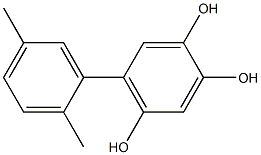 5-(2,5-Dimethylphenyl)-1,2,4-benzenetriol 结构式