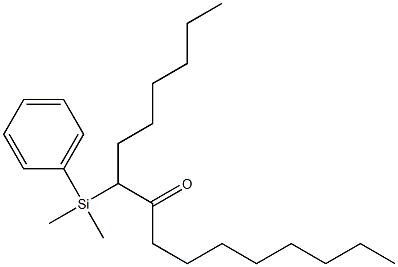 7-(Phenyldimethylsilyl)hexadecan-8-one 结构式
