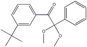 2-Phenyl-2,2-dimethoxy-1-(3-tert-butylphenyl)ethan-1-one 结构式