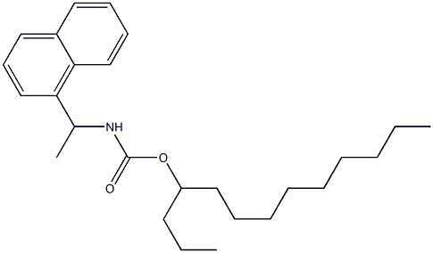 N-[1-(1-Naphtyl)ethyl]carbamic acid (1-propyldecyl) ester 结构式