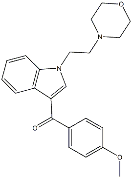 1-(2-Morpholinoethyl)-3-(4-methoxybenzoyl)-1H-indole 结构式