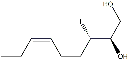 (2R,3S,6Z)-3-Iodo-6-nonene-1,2-diol 结构式