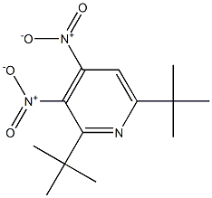 2,6-Di-tert-butyl-3,4-dinitropyridine 结构式