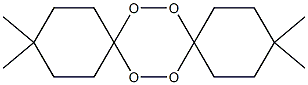 3,3,12,12-Tetramethyl-7,8,15,16-tetraoxadispiro[5.2.5.2]hexadecane 结构式
