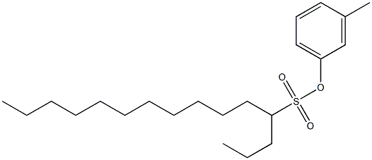 4-Pentadecanesulfonic acid 3-methylphenyl ester 结构式