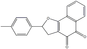 2-(4-Methylphenyl)-2,3-dihydronaphtho[1,2-b]furan-4,5-dione 结构式