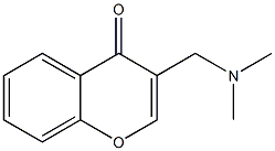 3-[(Dimethylamino)methyl]-4H-1-benzopyran-4-one 结构式