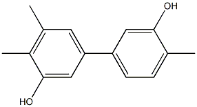 4,4',5-Trimethyl-1,1'-biphenyl-3,3'-diol 结构式