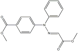 2-(4-Methoxycarbonylphenyl)-2-phenylhydrazonoacetic acid methyl ester 结构式