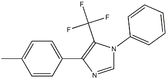 1-Phenyl-5-trifluoromethyl-4-(4-methylphenyl)-1H-imidazole 结构式