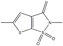 2,3-Dihydro-2,5-dimethyl-3-methylenethieno[3,2-d]isothiazole 1,1-dioxide 结构式
