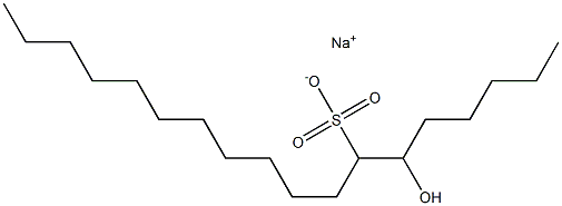 6-Hydroxyoctadecane-7-sulfonic acid sodium salt 结构式