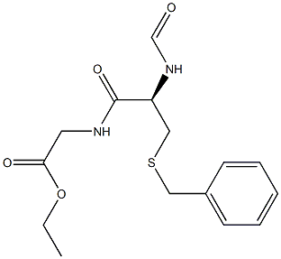 N-(S-Benzyl-N-formyl-L-cysteinyl)glycine ethyl ester 结构式