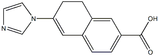 7,8-Dihydro-6-(1H-imidazol-1-yl)naphthalene-2-carboxylic acid 结构式