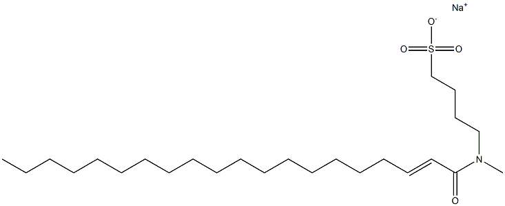 4-[N-(2-Icosenoyl)-N-methylamino]-1-butanesulfonic acid sodium salt 结构式