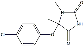 5-(p-Chlorophenoxy)methyl-5-methylhydantoin 结构式