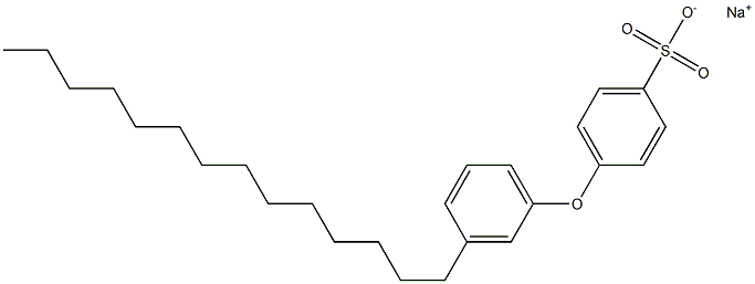 4-(3-Tetradecylphenoxy)benzenesulfonic acid sodium salt 结构式